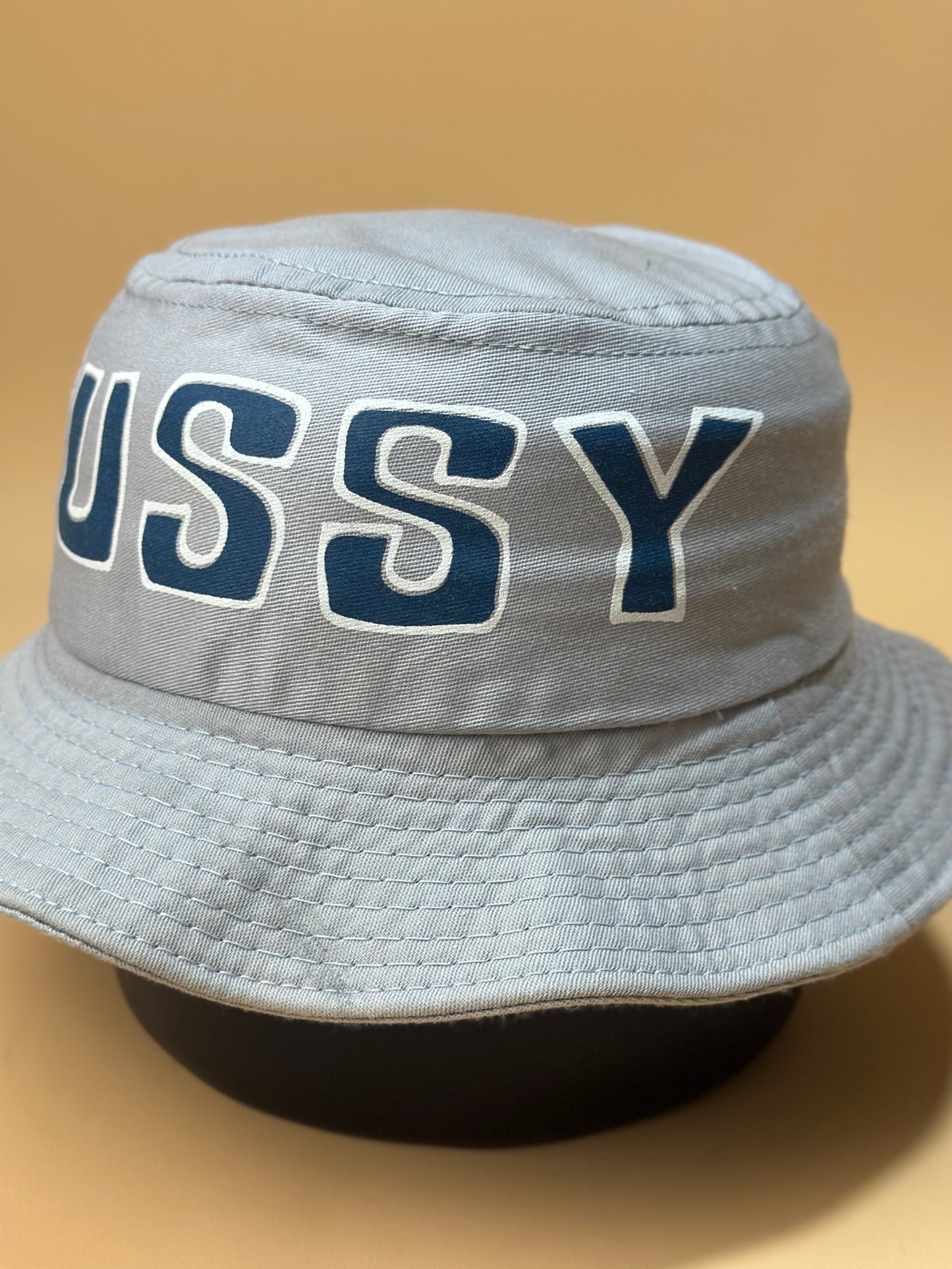 90's Stussy Big Printed Script Bucket Hat
