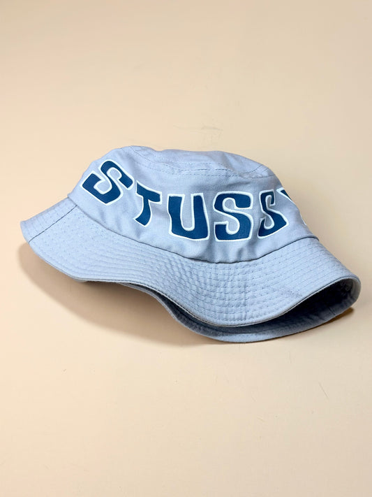 90's Stussy Big Printed Script Bucket Hat