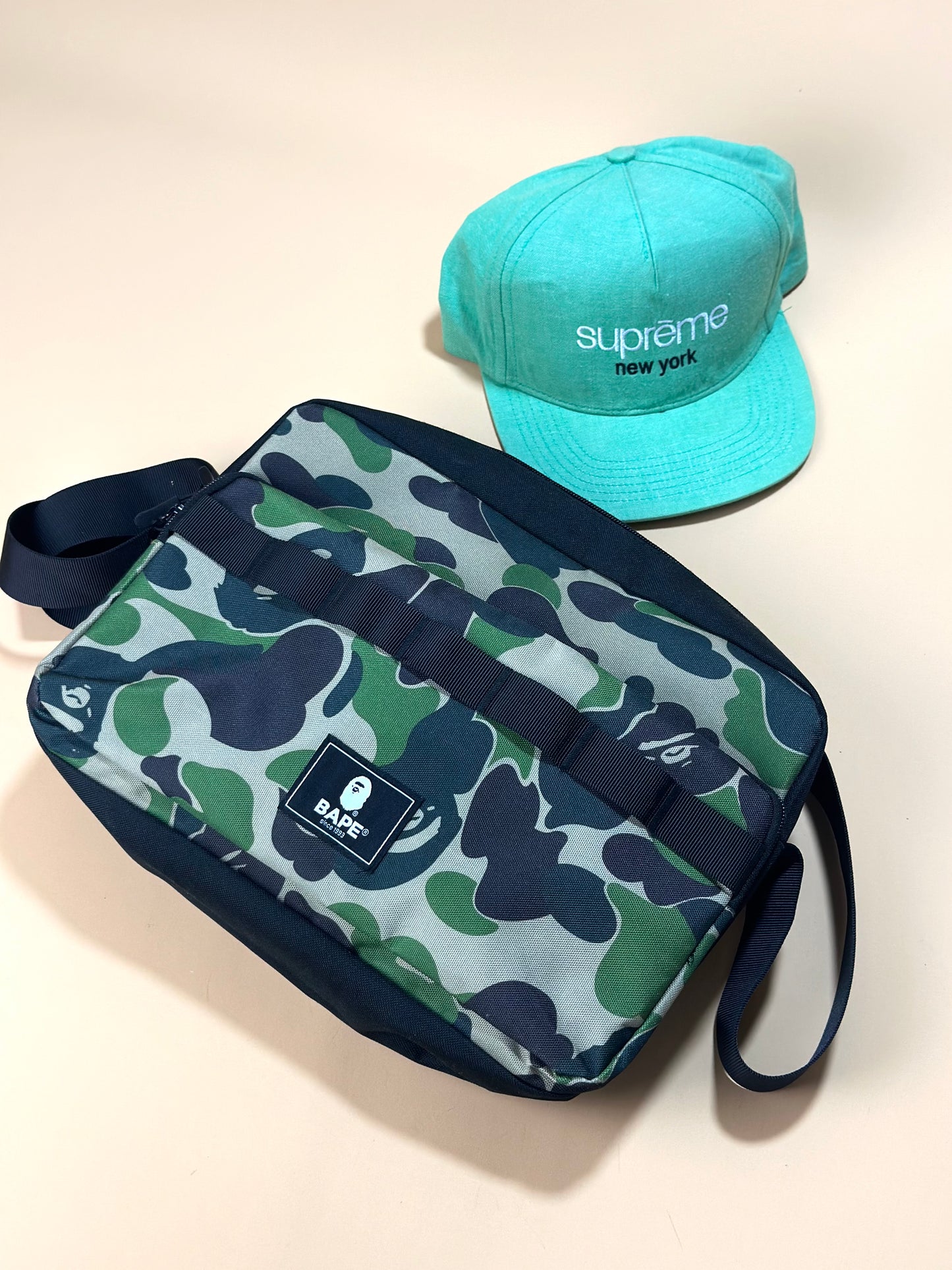 BAPE Magazine Camo Patch Logo Crossbag