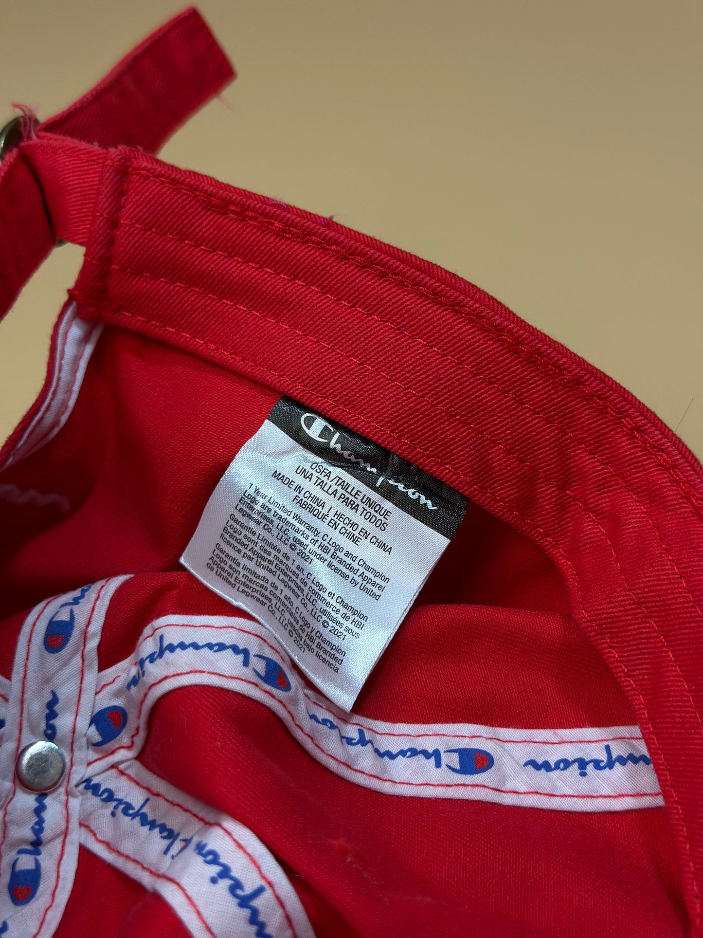Champion Logo Script Cap