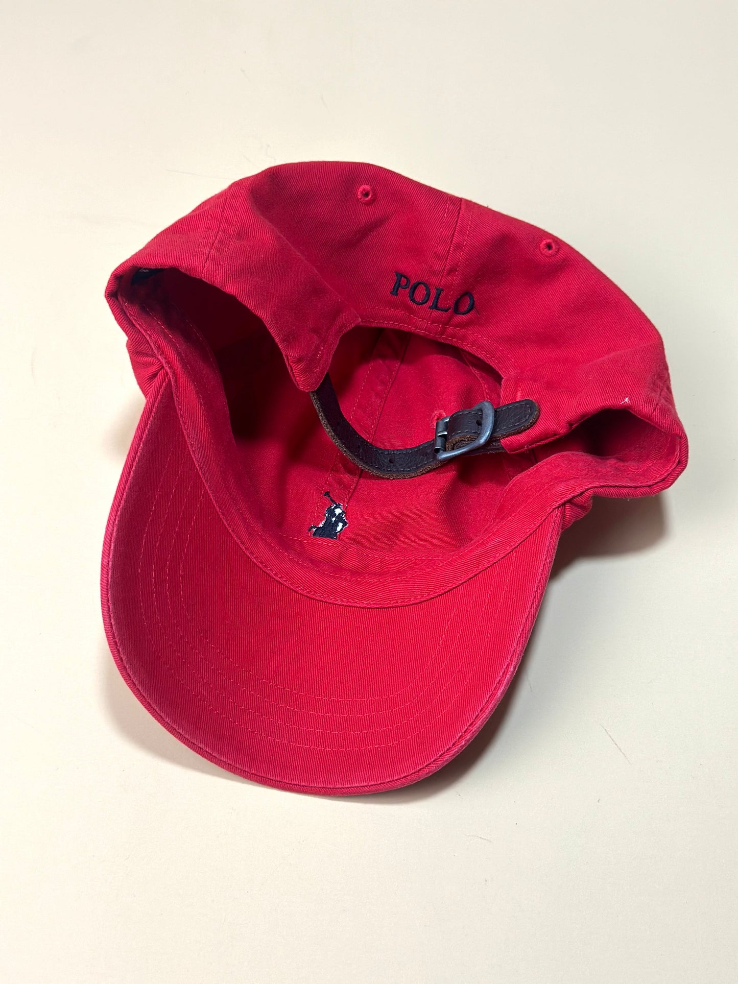 Ralph Lauren w/ Leather Strap Red Cap