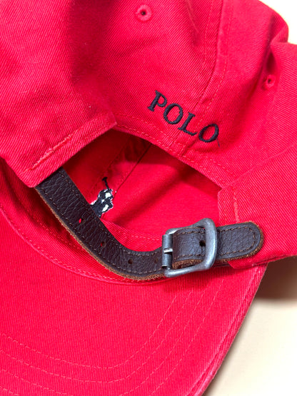 Ralph Lauren w/ Leather Strap Red Cap
