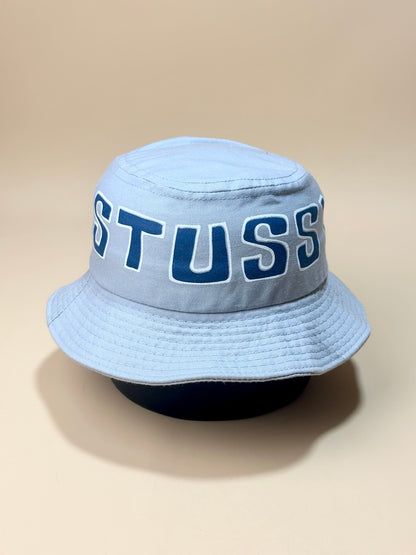 90's Stussy Big Printed Script Bucket Hat