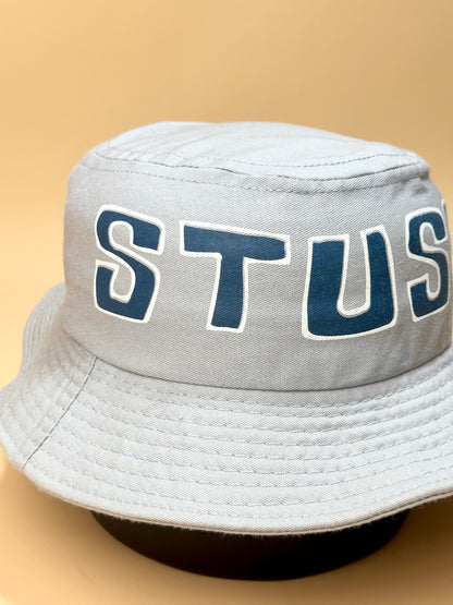 90's Stussy Big Printed Script Bucket Hat